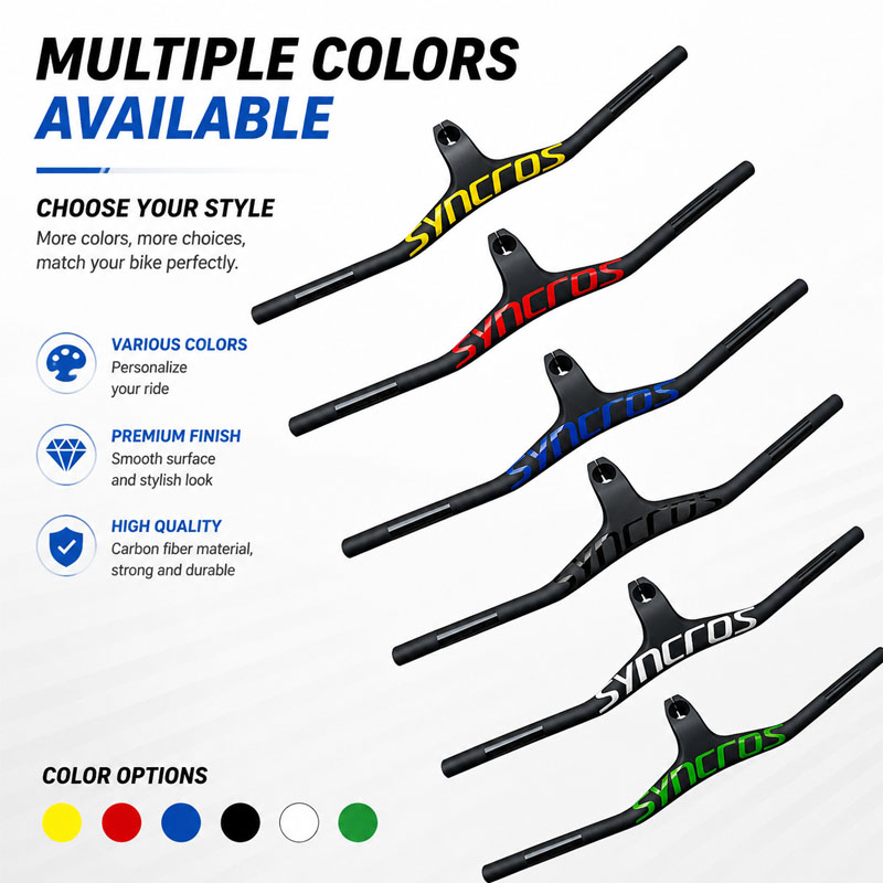 Mountain Biking Xc - Syncros T800 Carbon Fiber Rising Handlebars