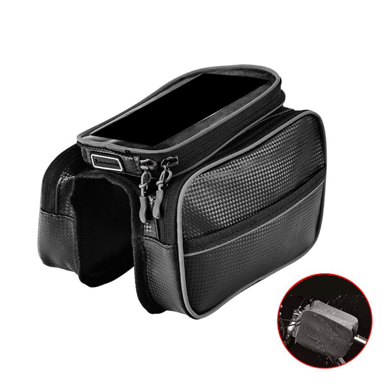 Cycling Front Frame Tube Bag f - Mountain Biking Essentials review and price