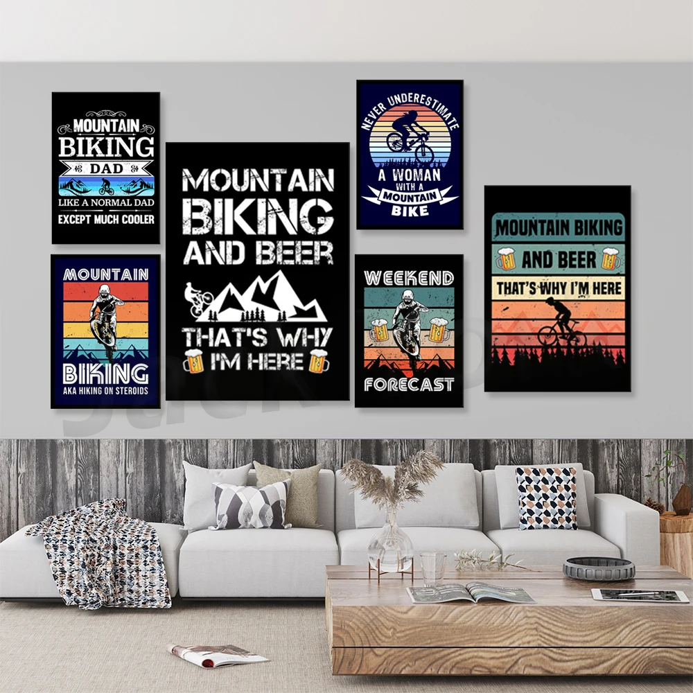 Go Mountain Bike Print Canvas  - Mountain Biking Europe review and price