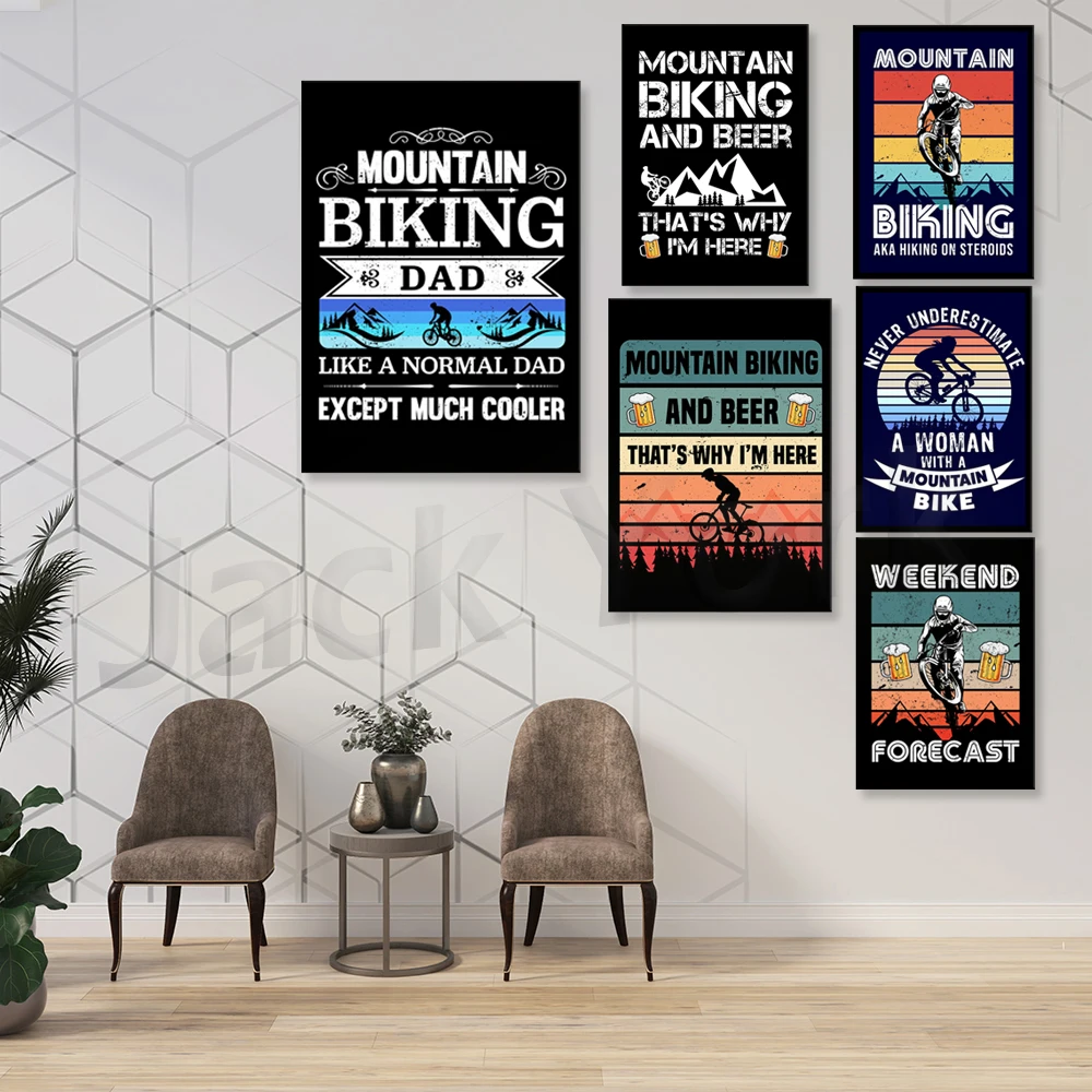 Go Mountain Bike Print Canvas  - Mountain Biking Europe review and price