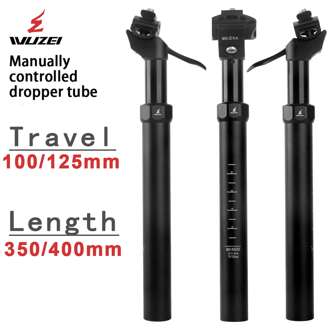 WUZEI MTB Manual Control Dropp - Dropper Post Remote review and price
